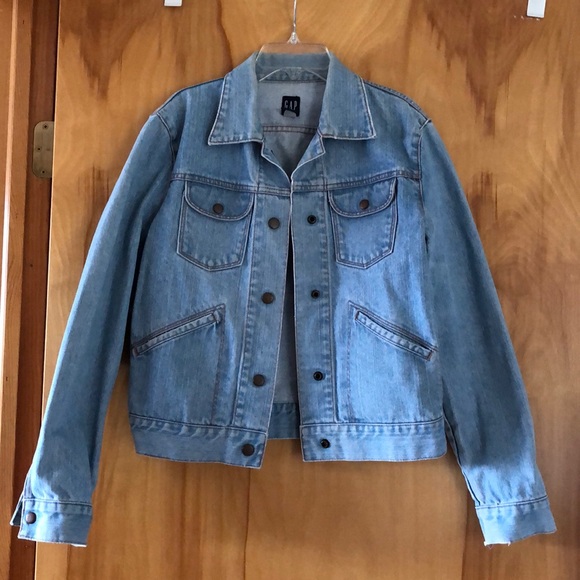 GAP Jackets & Blazers - GAP Light Wash Distressed Jean Jacket NWOT